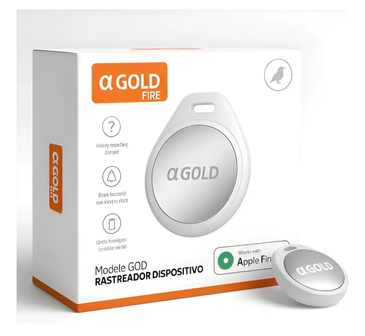Mini Rastreador Smart Tag A'Gold - Compatível com iPhone (Apple Find My)