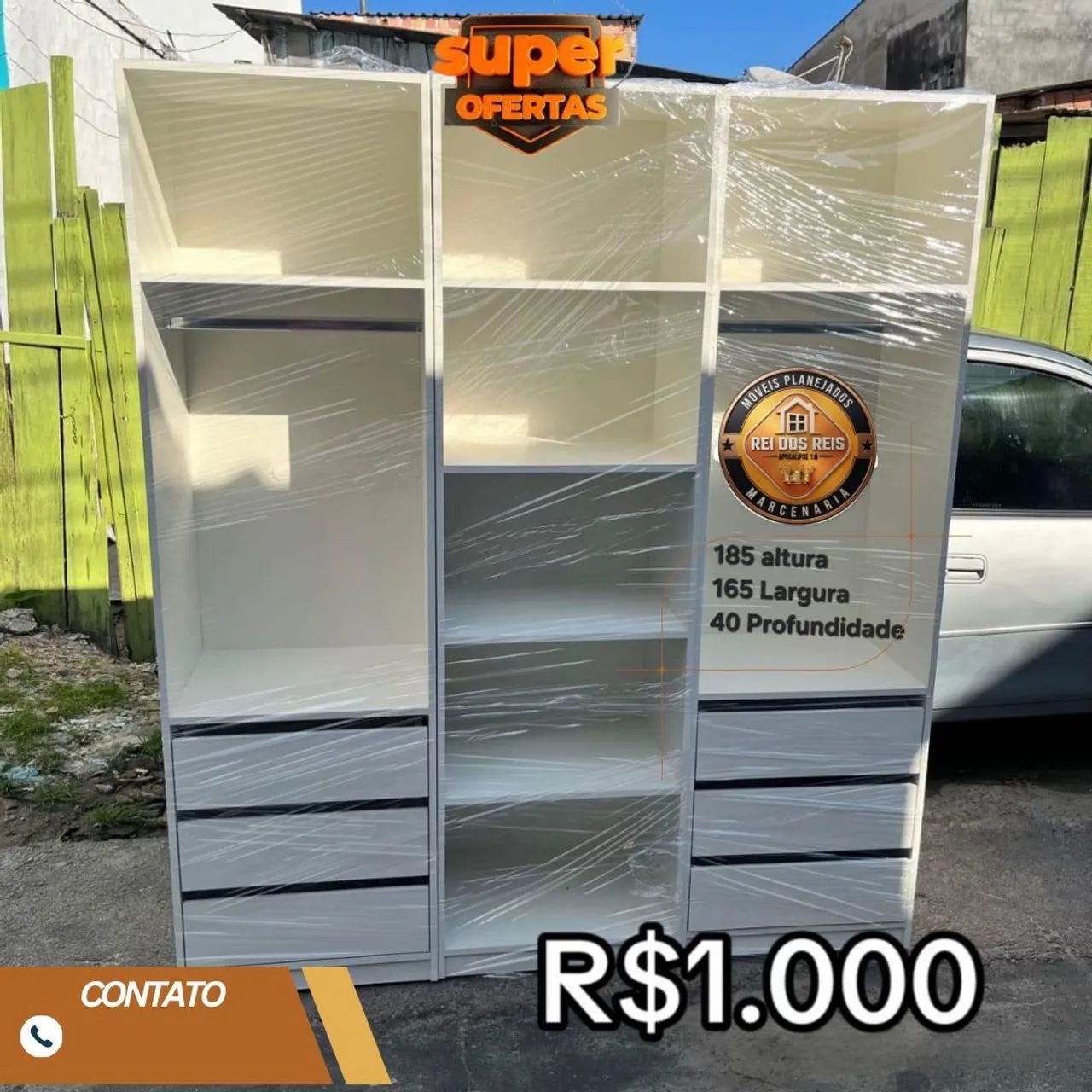 Closet em MDF branco 