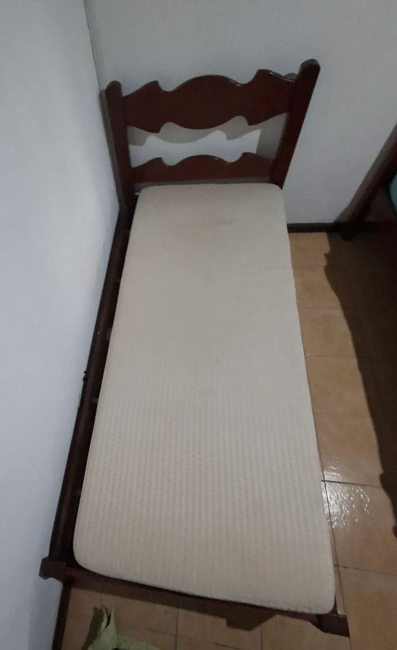 CAMA DE SOLTEIRO COM COLCHÃO  - Foto 2