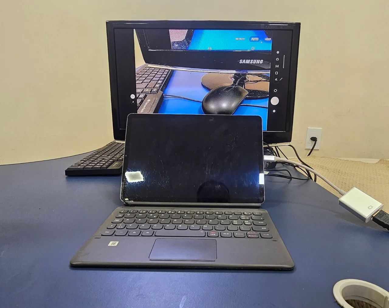 Samsung Tab S6 SM-T865 com Display queimado  - Foto 2