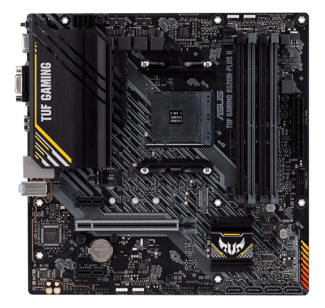 Placa Mãe Asus Tuf Gaming A520m - Plus II - Foto 2