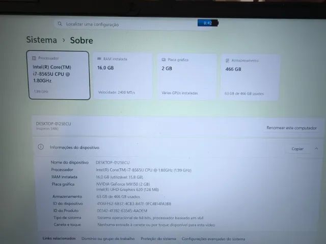 NOTEBOOK DELL INSPIRON 5480 - Foto 3