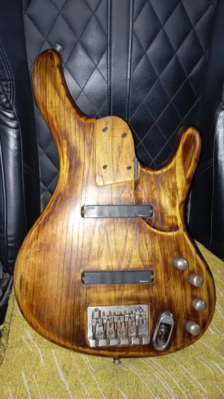Corpo Ash Baixo Ibanez EDB555 Circuito completo Seymour Duncan  - Foto 5