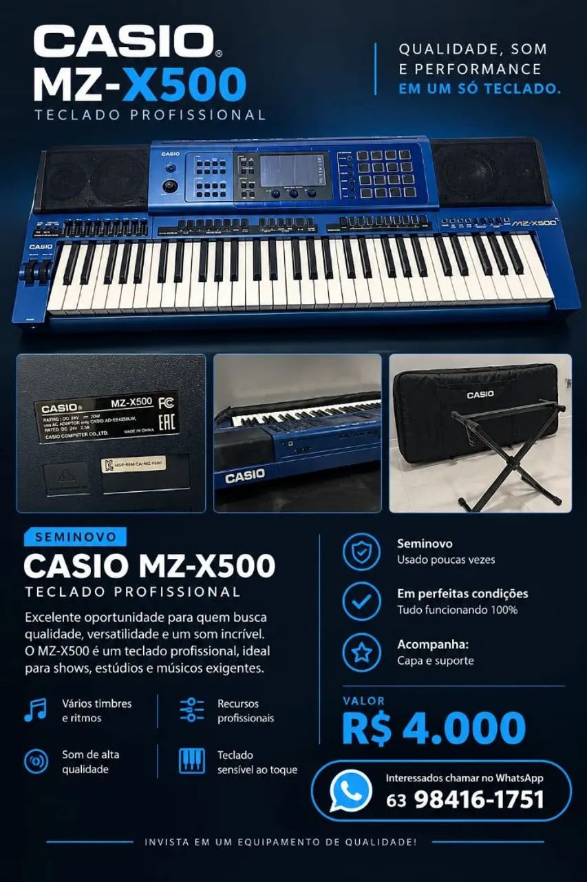 TECLADO CASIO PROFISSIONAL 