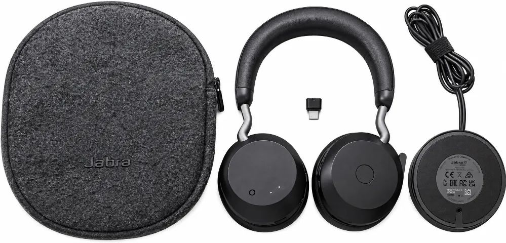 Headset Jabra Evolve2 75 UC Sem Fio ANC + Base USB-C + Estojo