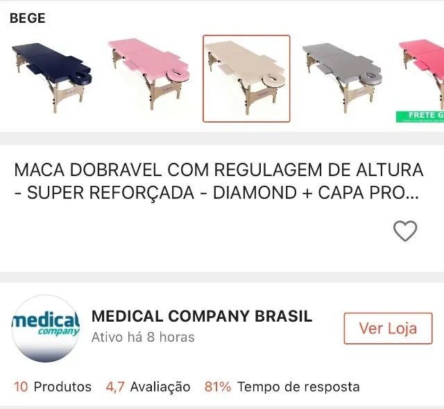 Maca Dobrável com regulagem d altura!!! - Foto 2