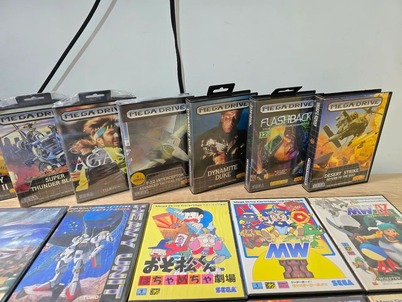 Mega drive lote de jogos Tec Toy Genesis e japoneses - Jogos de