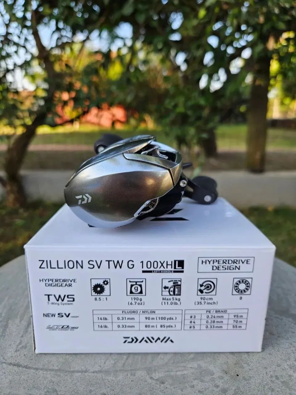 Carretilha Daiwa Zillion SV TW G 100XHL (NOVA) - Foto 4