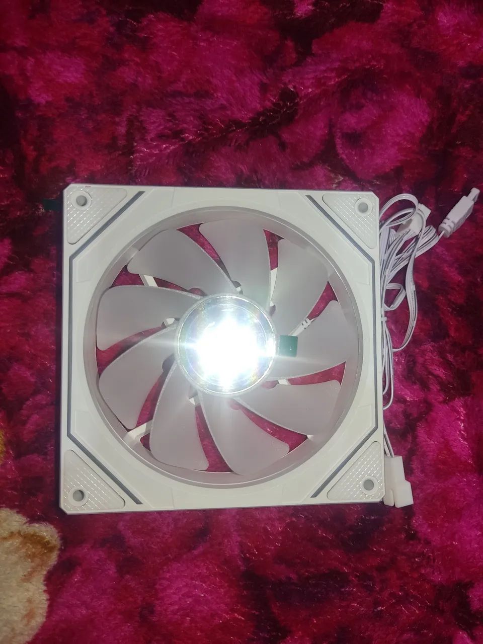 Fan argb 120mm branco reverso  - Foto 2