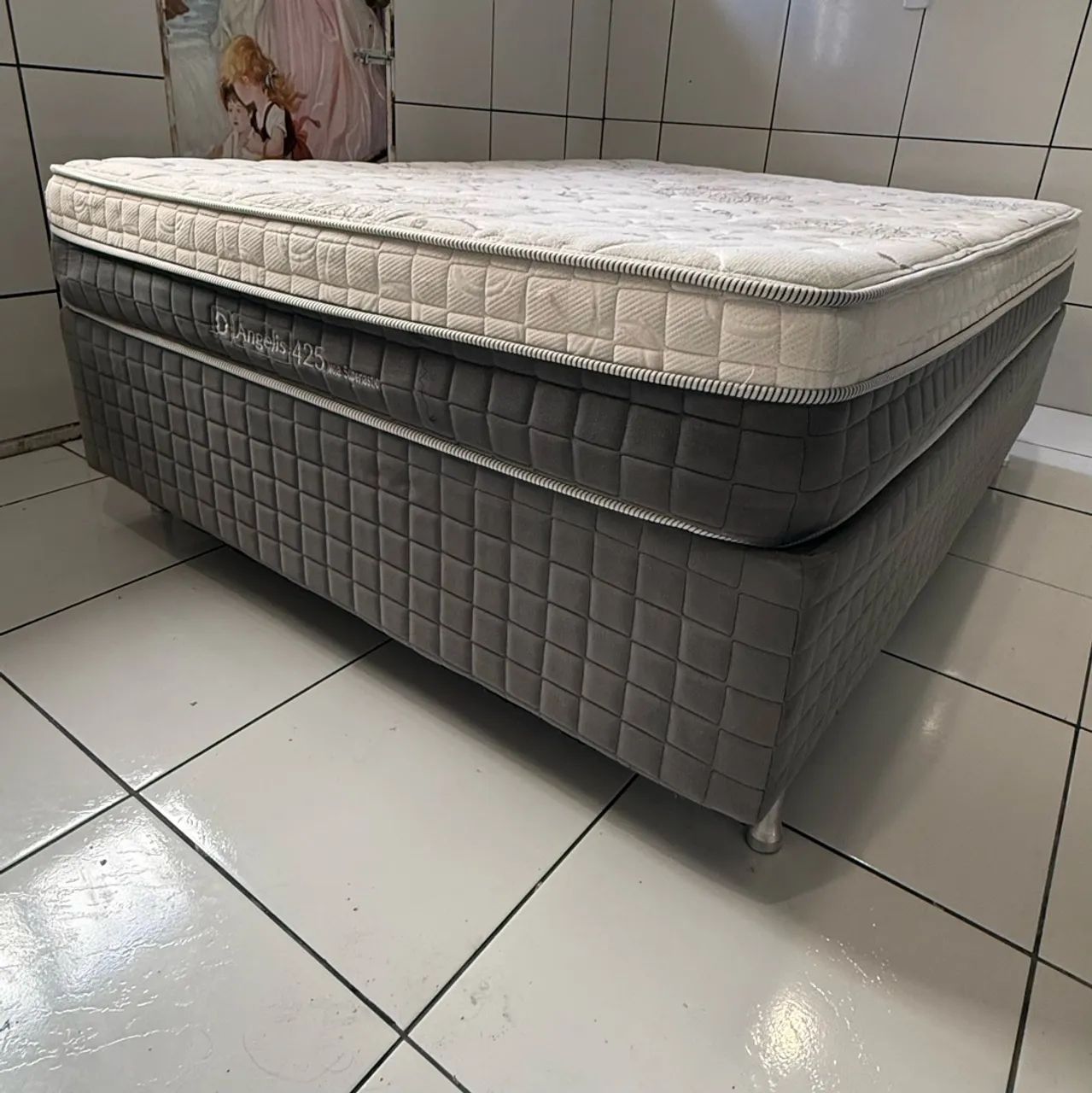Cama de casal - colchão + base - Foto 2