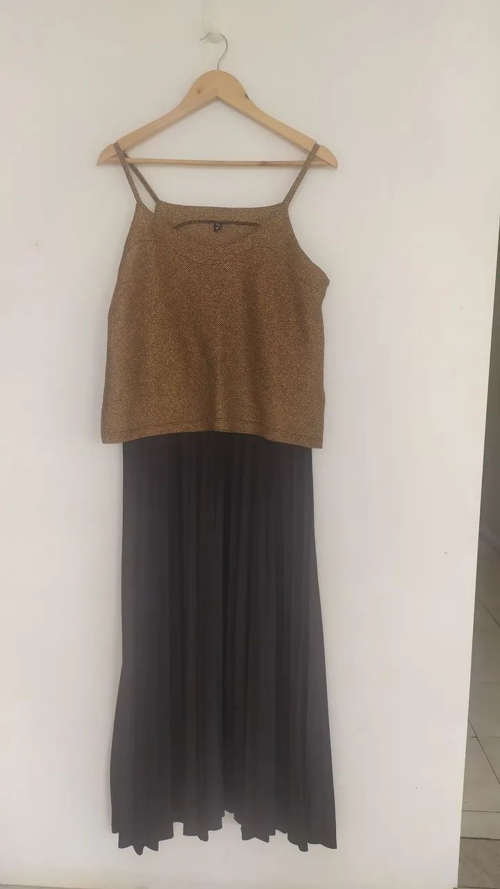 Saía plissada preta Tam M  - Foto 2