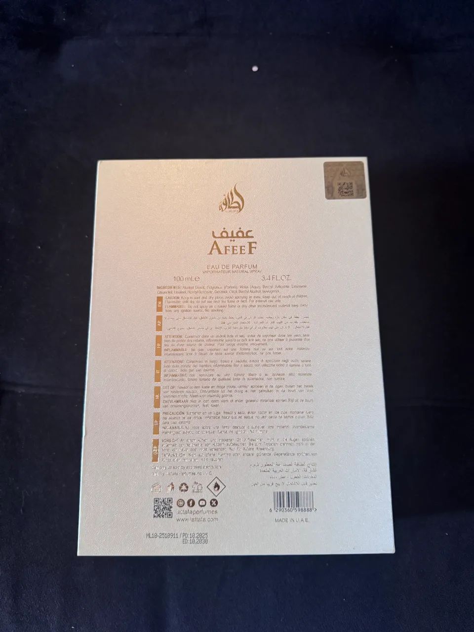 Perfume Árabe Afeef Lattafa. - Foto 4