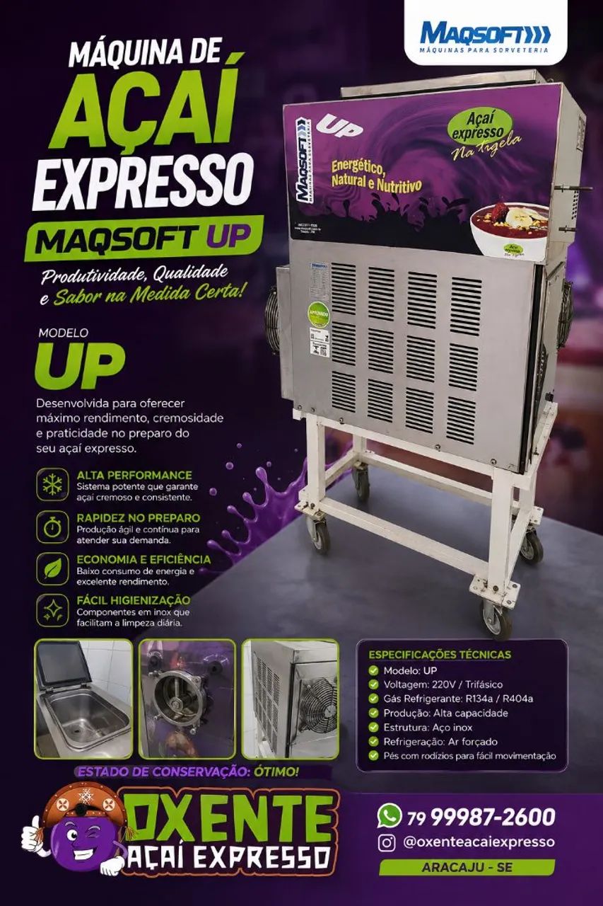 Maqsoft UP - máquina de Açaí 