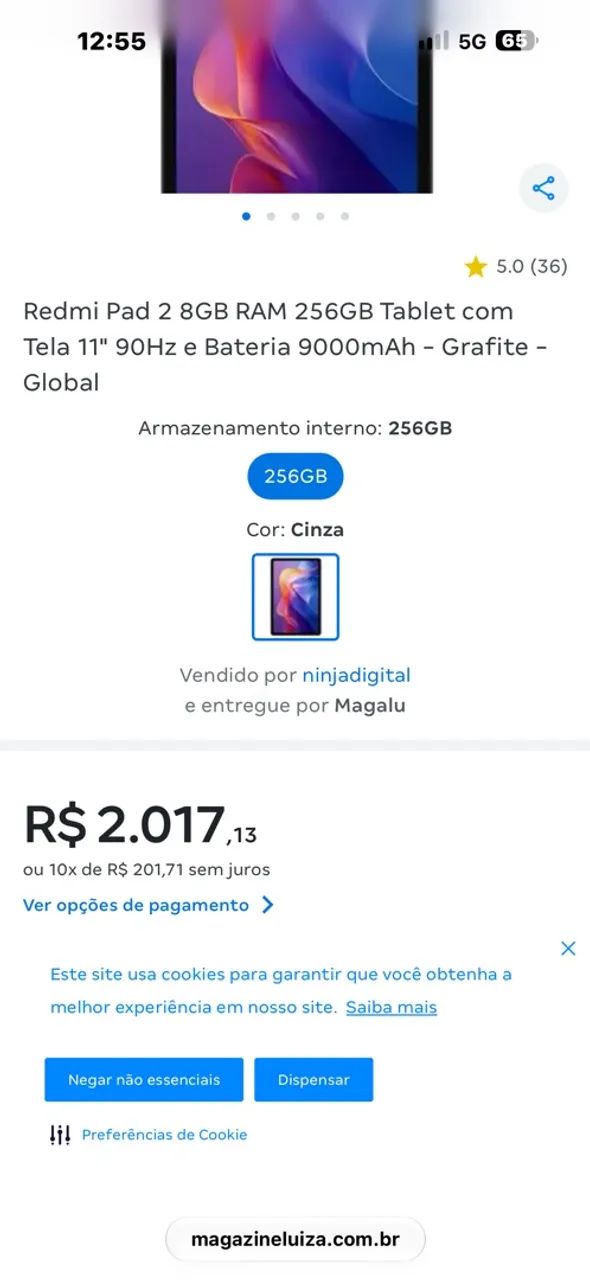 Redmi PAD 2 256gb 8 RAM lacrado cor green  - Foto 3