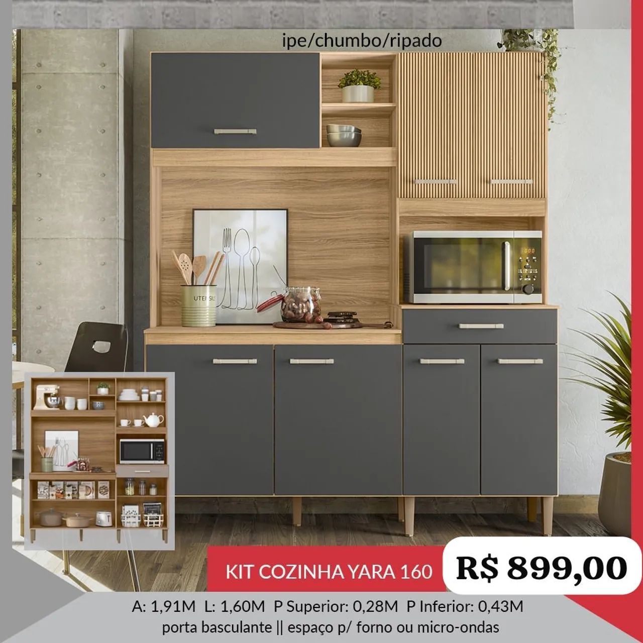 Armário de Cozinha 1,60m  - Foto 2
