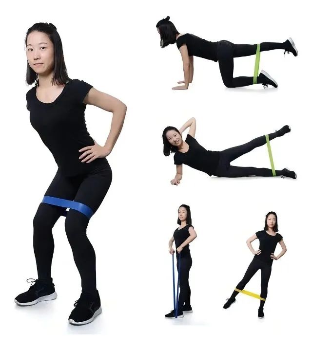 Kit Exercícios Resistance 16 Peças Extensor Elástico Mini Band - Foto 3