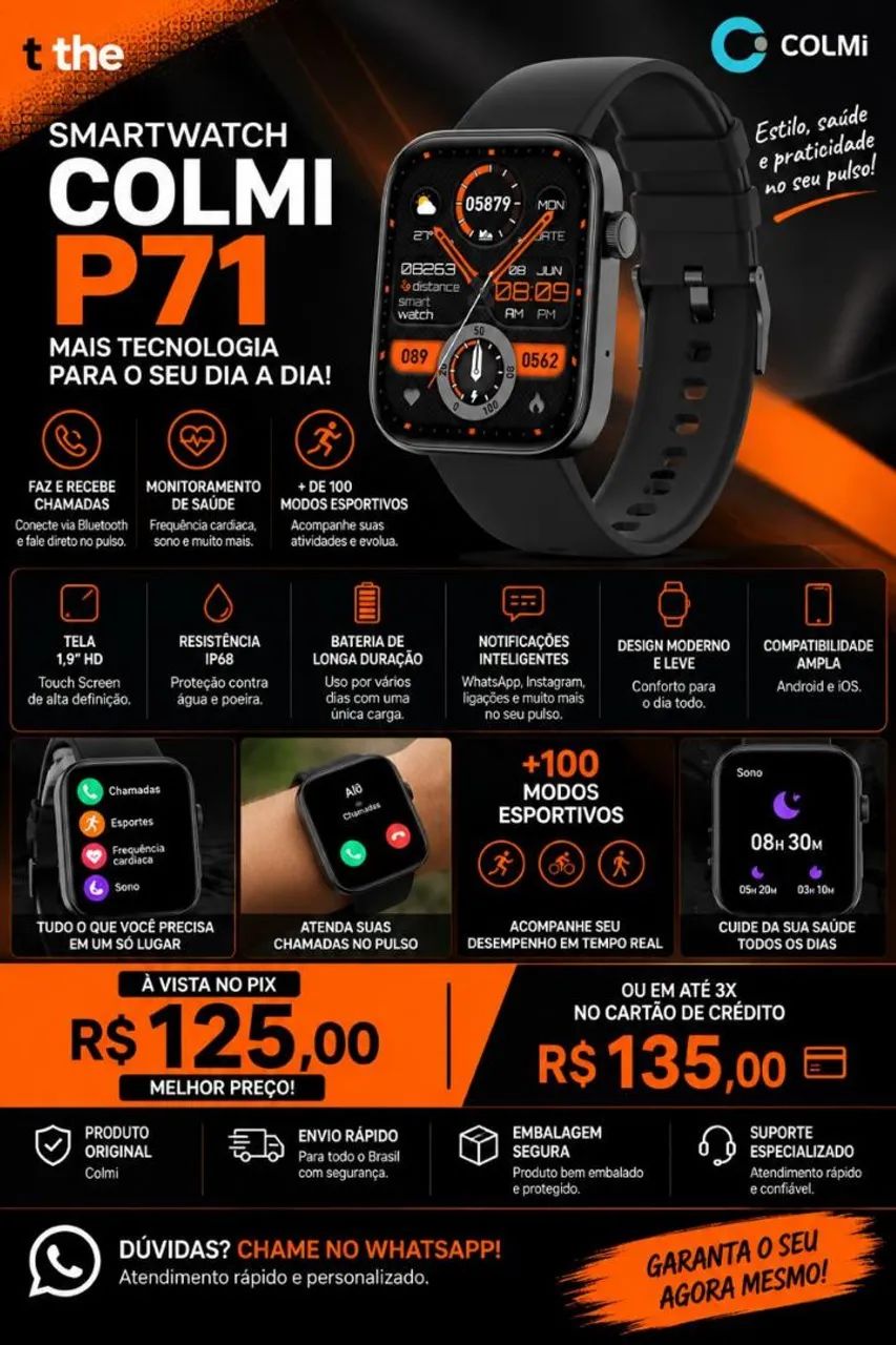 Smartwatch Colmi p71