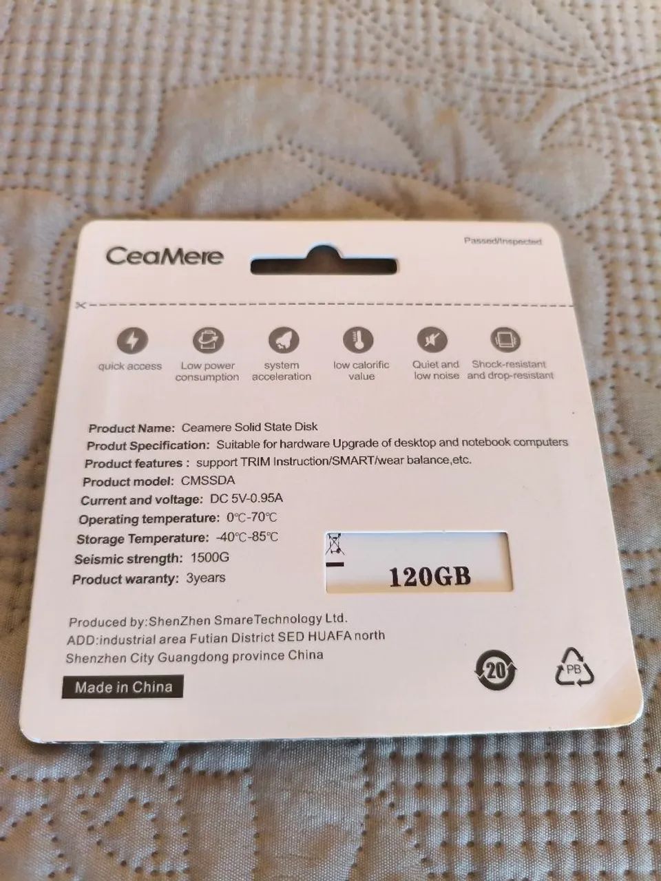 SSD CEAMARE 120gb (Lacrado) - Foto 2