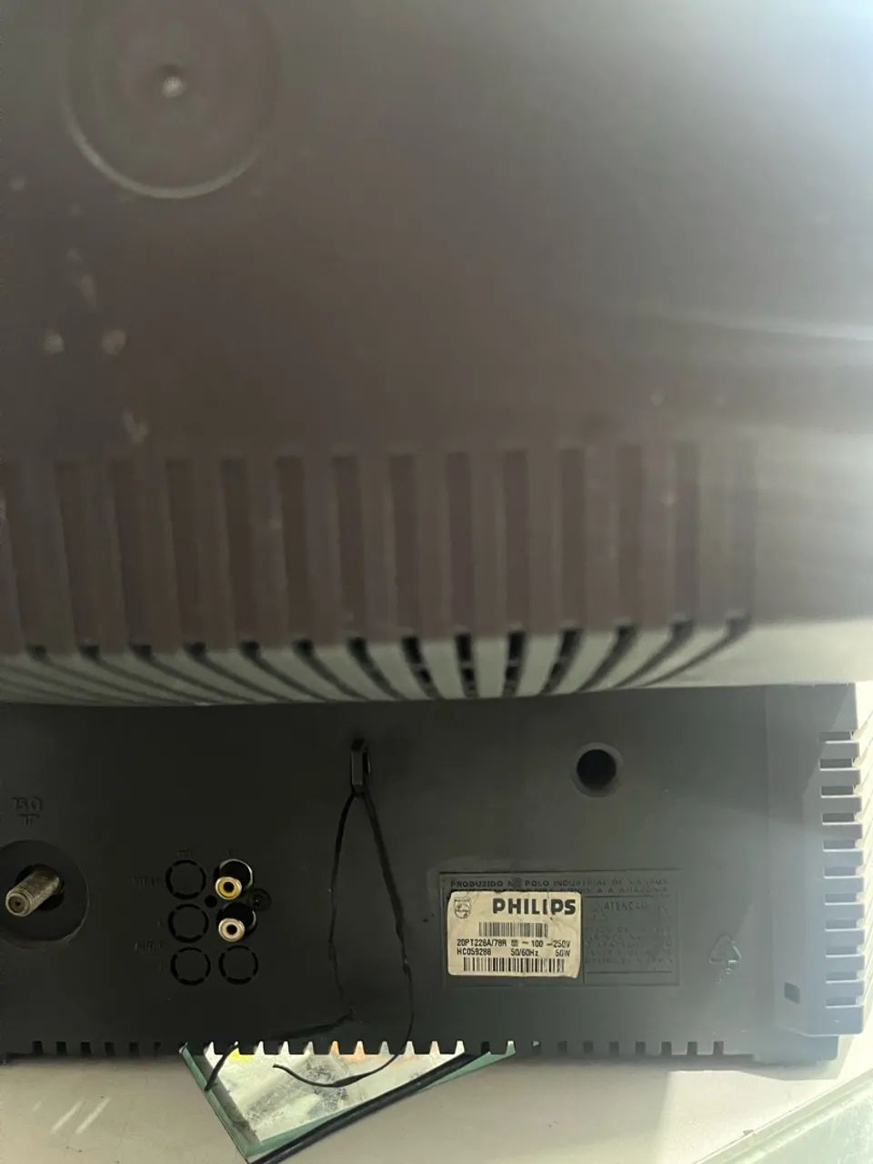 Tv crt tubo Phillips retrogamer 21 polegadas av  - Foto 3