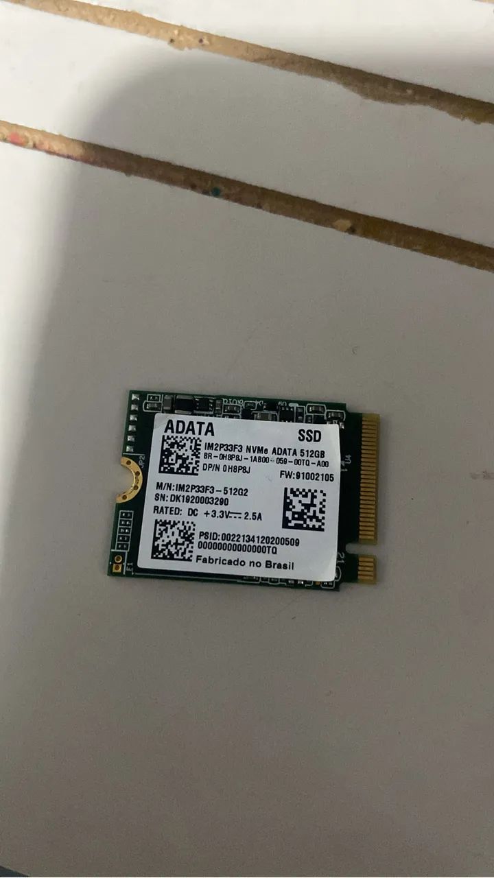 NVME 512GB  ADATA 