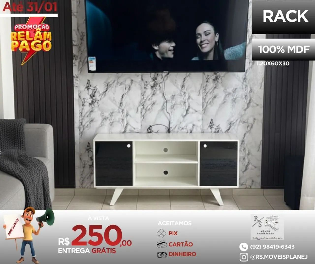 PROMOÇÃO DE RACK DE TV  - Foto 3