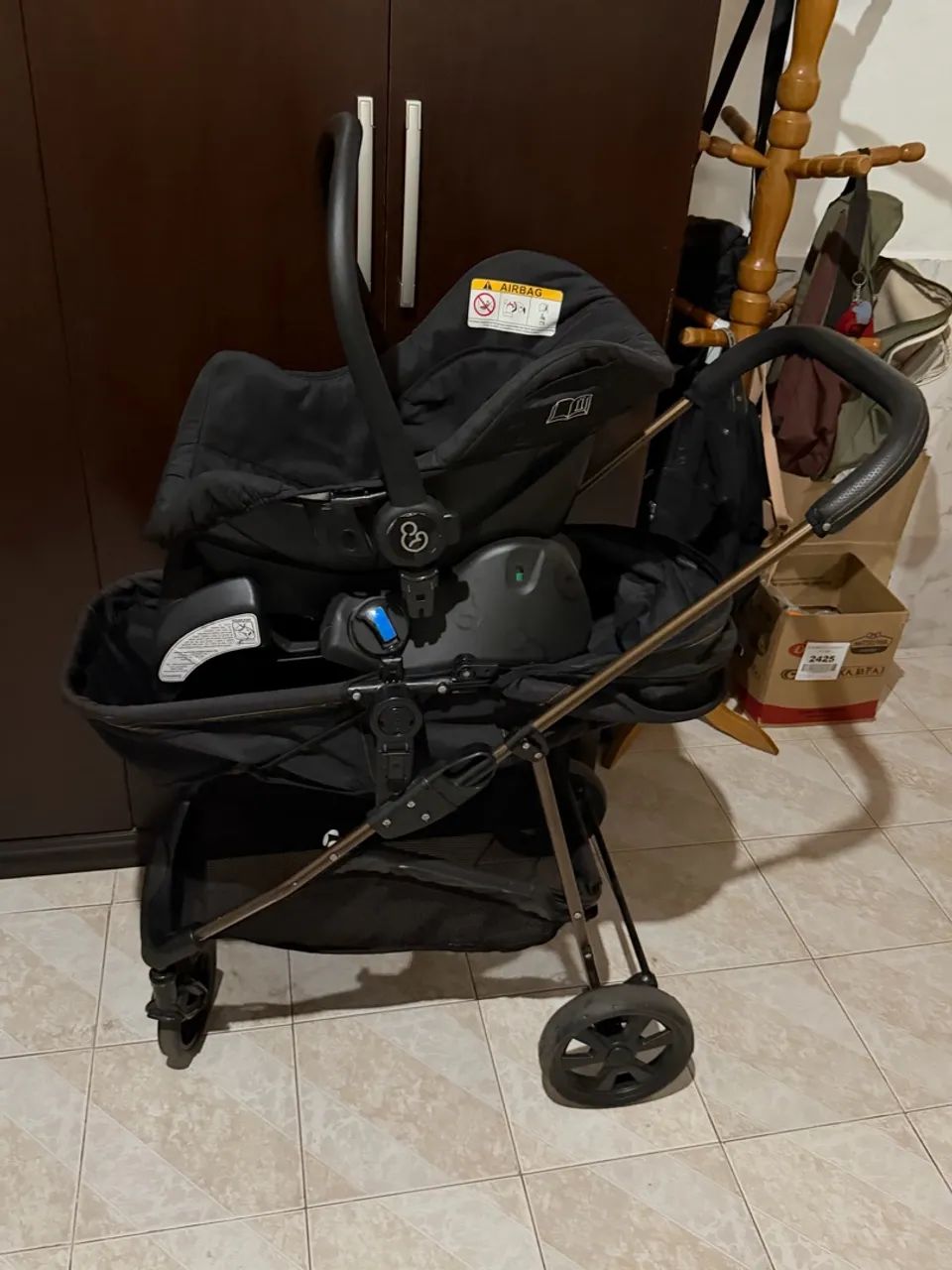 Carrinho de bebê + bebê conforto Galzerano - Foto 3
