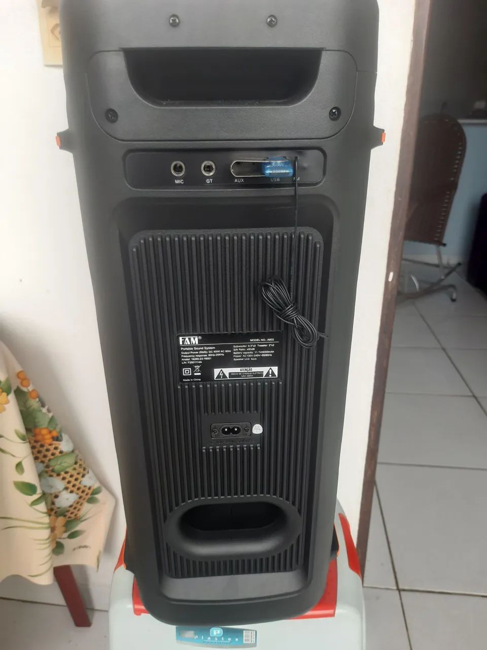 Caixa amplificada potente Bluetooth FM USB controle  - Foto 4