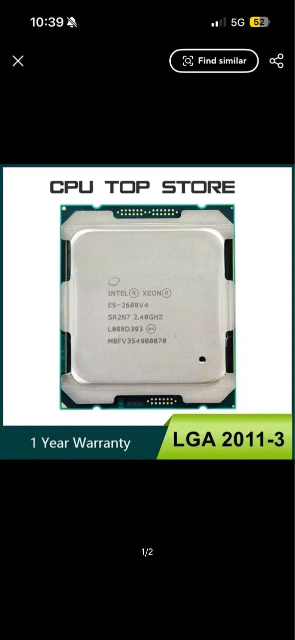 Kit x99 placa mãe jginyue argb + Xeon 2680 v4 - Foto 3