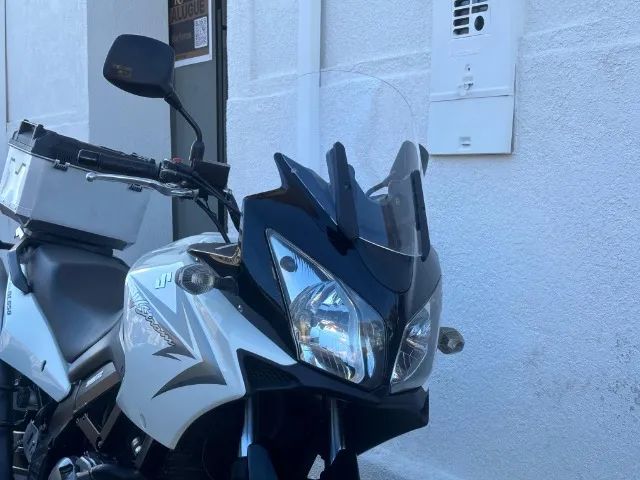 DL 650 V-STROM 2013 BRANCO PÉROLA COM BÁU - Foto 4