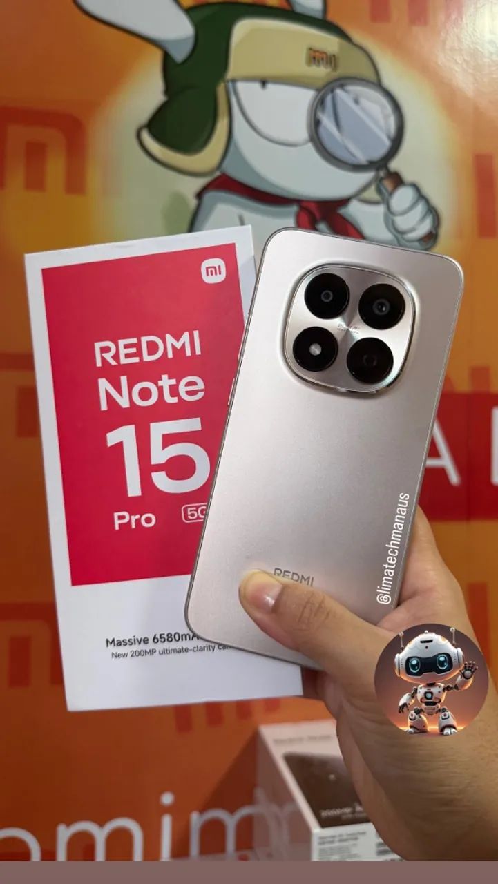 Redmi Note 15 PRO 5G 256GB LACRADO COM ENTREGA GRÁTIS!  - Foto 3