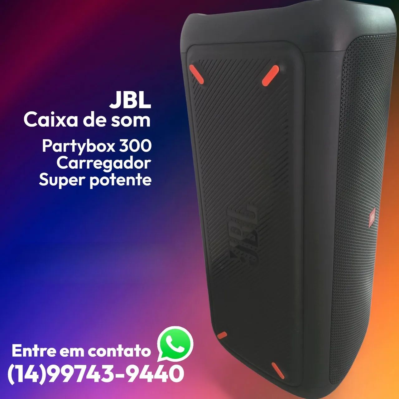 Caixa de som JBL PARTYBOX300 - Aparelhos de Som - Vila Aeroporto