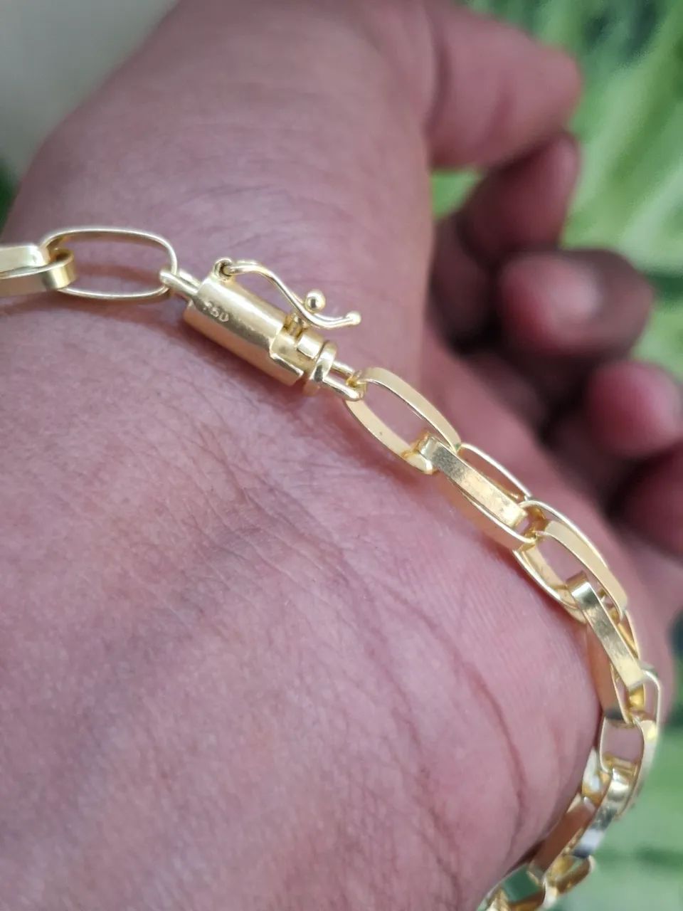 Pulseira de Moeda Antiga elo duplo 4mm - Foto 3