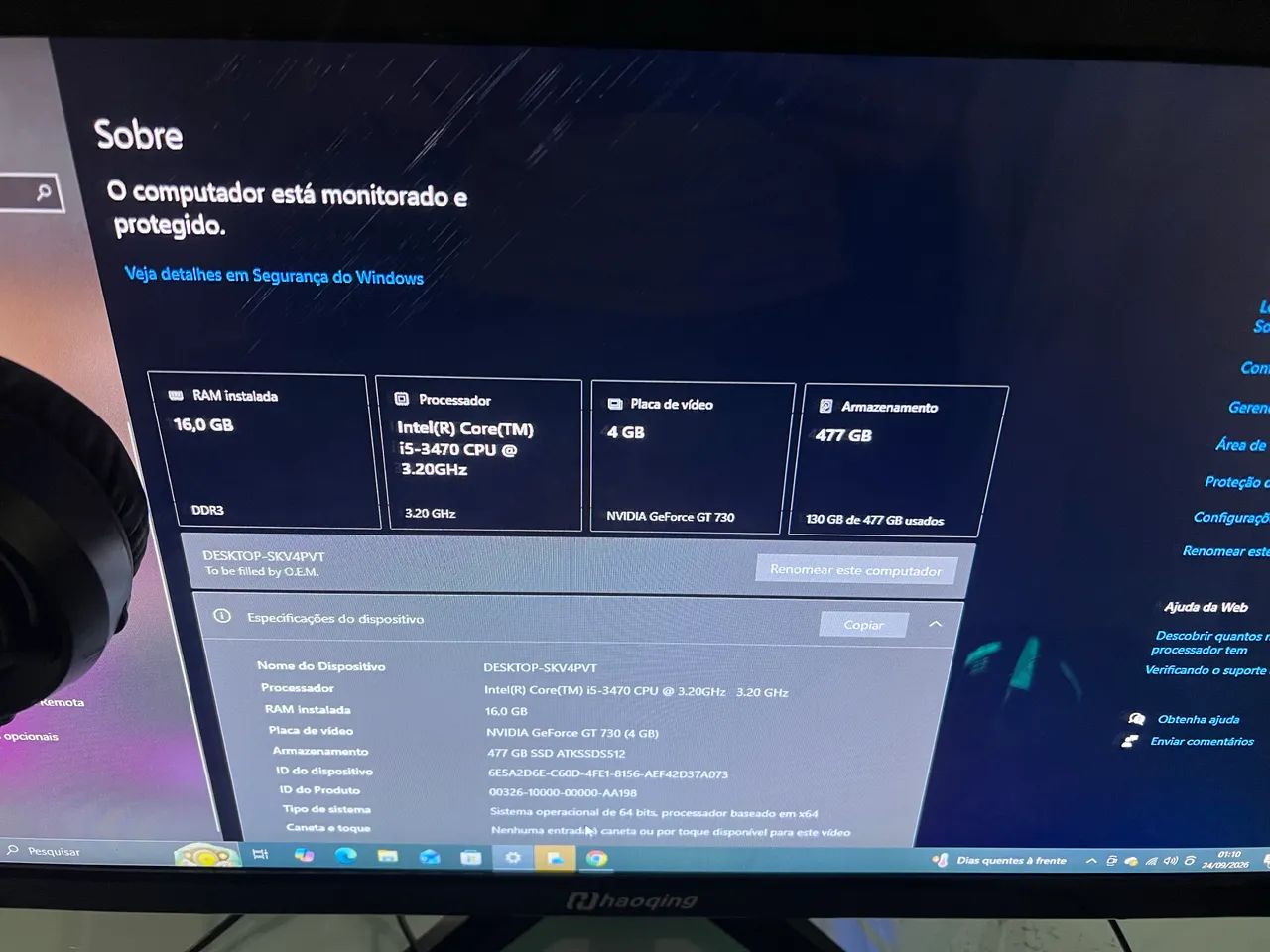 PC GAMER COMPLETO - i5 + 16GB RAM - Foto 5