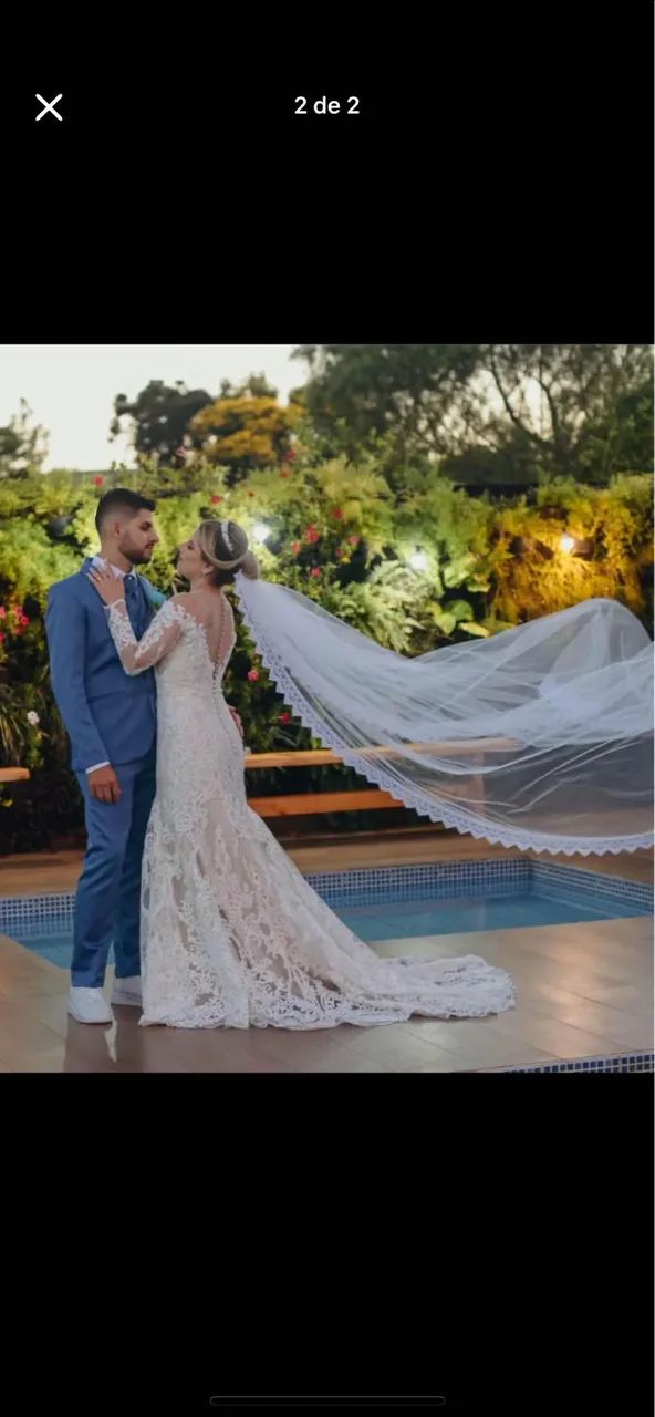 Vestido de noiva modelo sereia