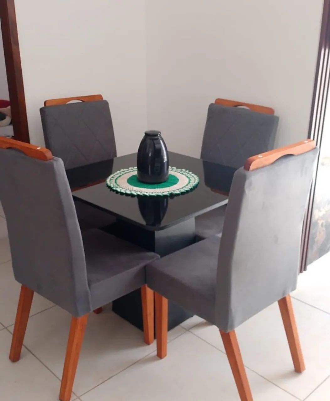Mesa de jantar Mdf 4 cadeiras  - Foto 3
