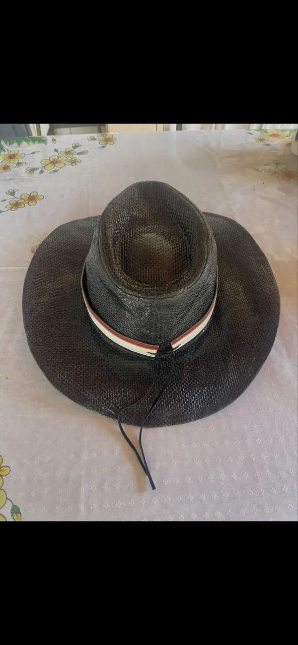 CHAPÉU PRETO COWBOY  VINDO DO TEXAS SADDLEBACK HATS - Foto 4