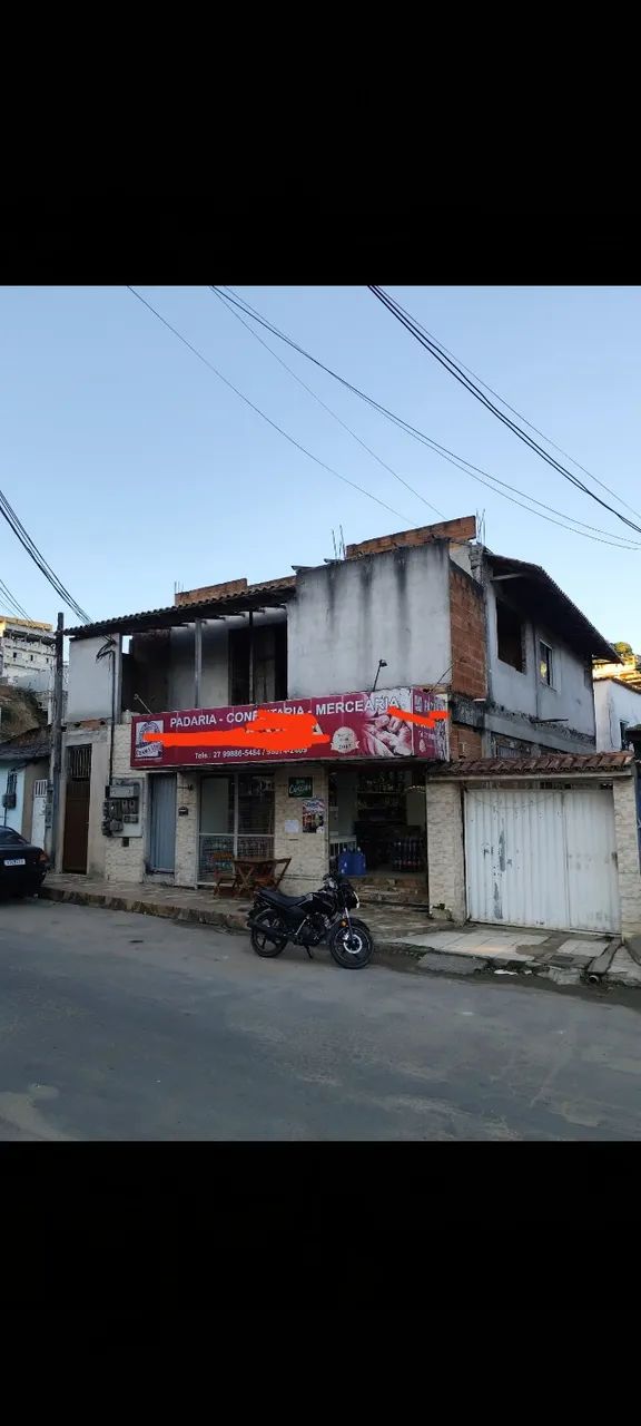 Vendo obra inacabada no segundo andar