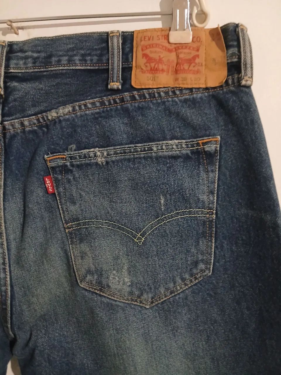 CALÇA JEANS LEVI'S 501 ORIGINAL MASCULINA N48 - Foto 4