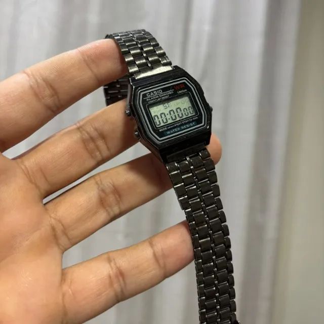 RELOGIO CASIO PRETO AÇO - FAÇO ENTREGA - Foto 2