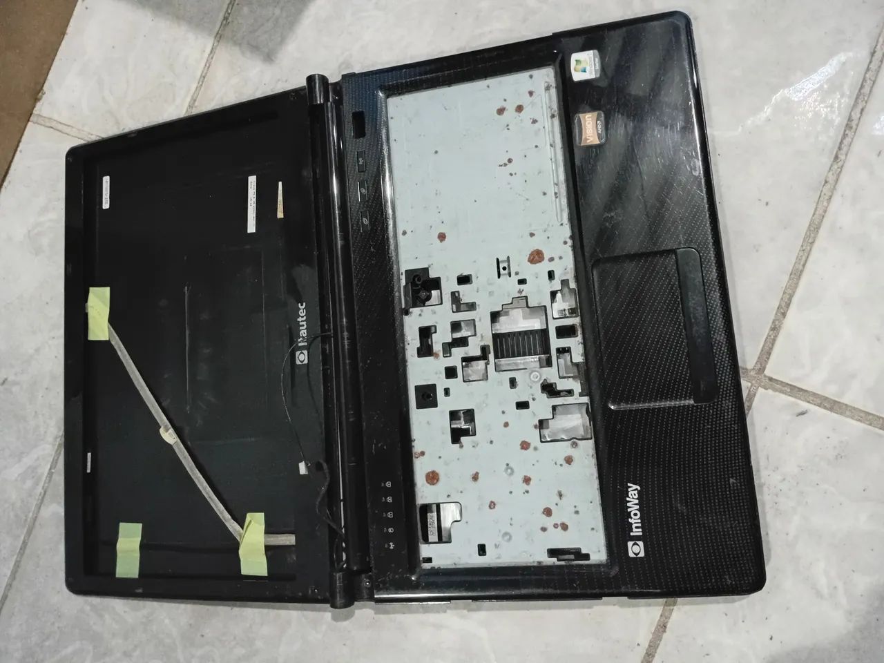 Carcaça completa notebook itautec a7520 
