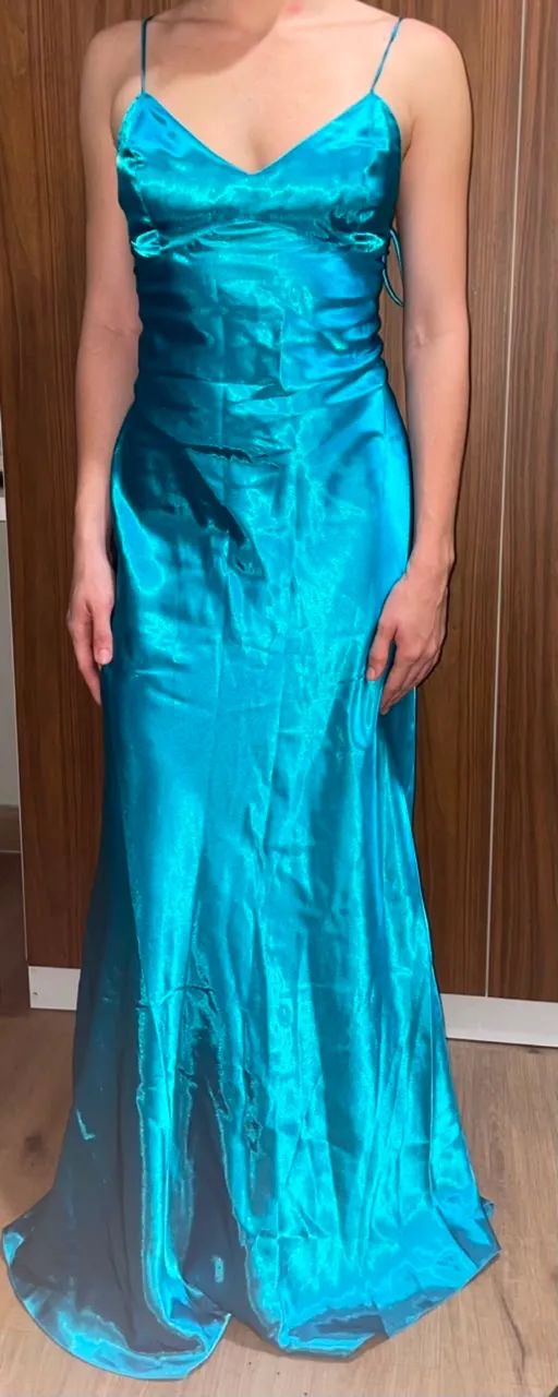 Vestido de Festa Azul - Foto 2