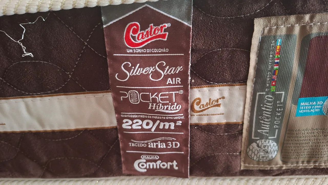 Cama box Queen size colchão castor  - Foto 2