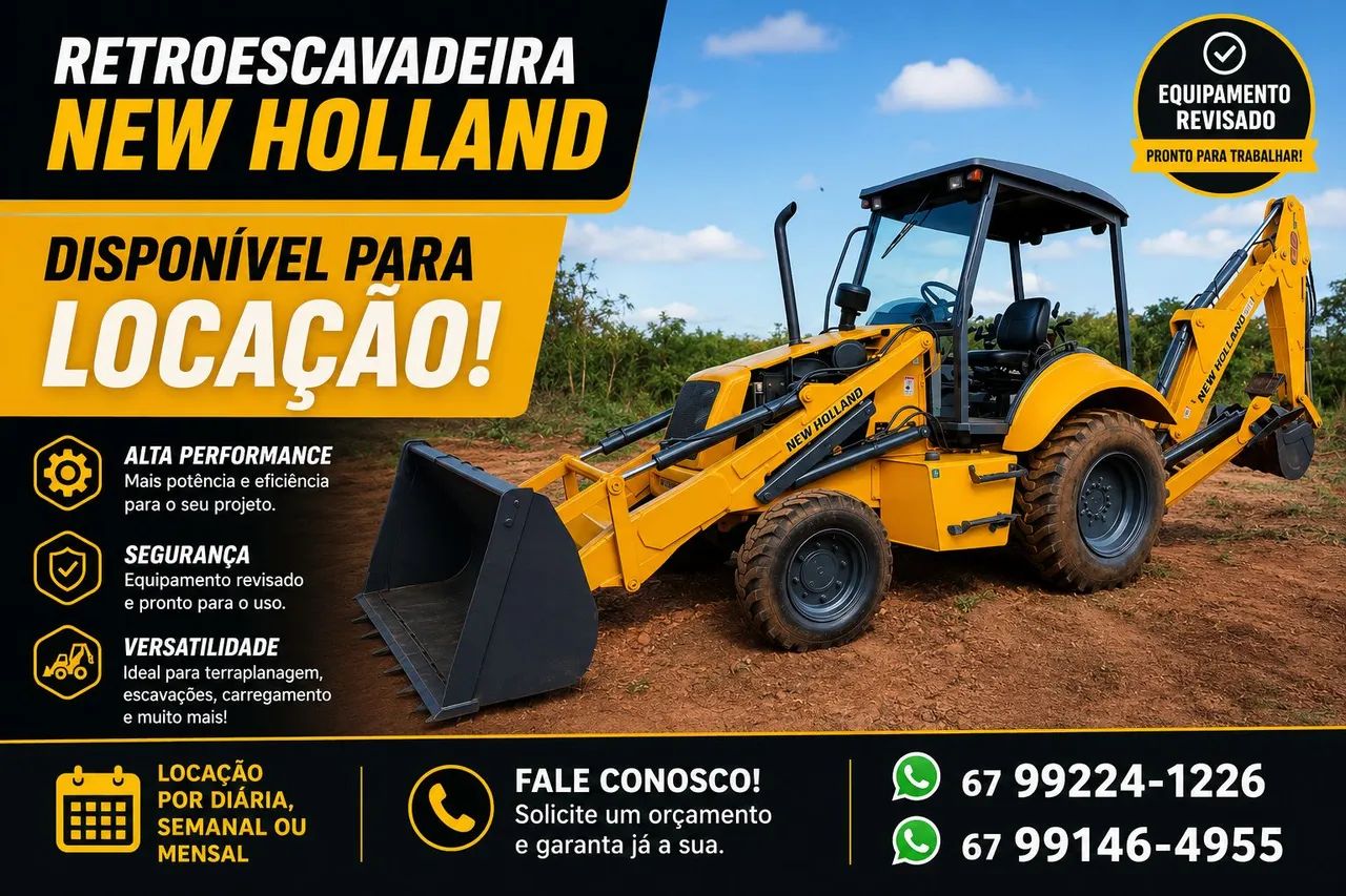 Locação de retroescavadeira lb90 4x2