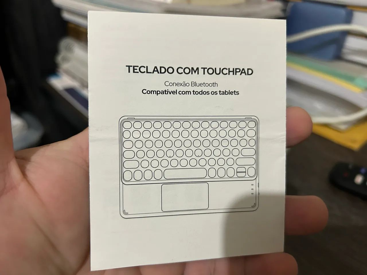 Teclado com touchpad semi novo - Foto 3