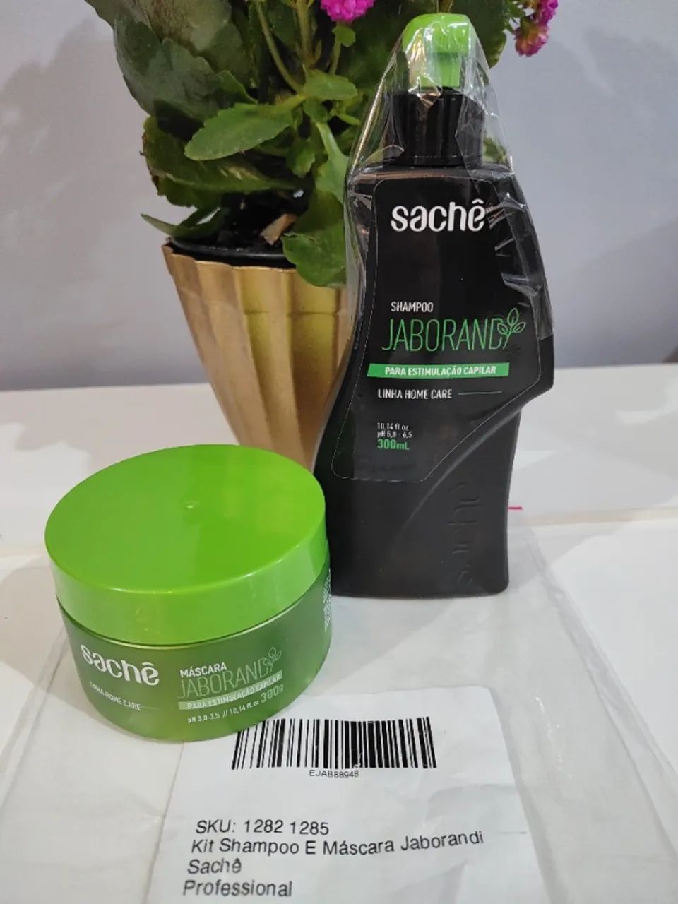 Kit Shampoo e Máscara Jaborandi Sachê Professional 300ml