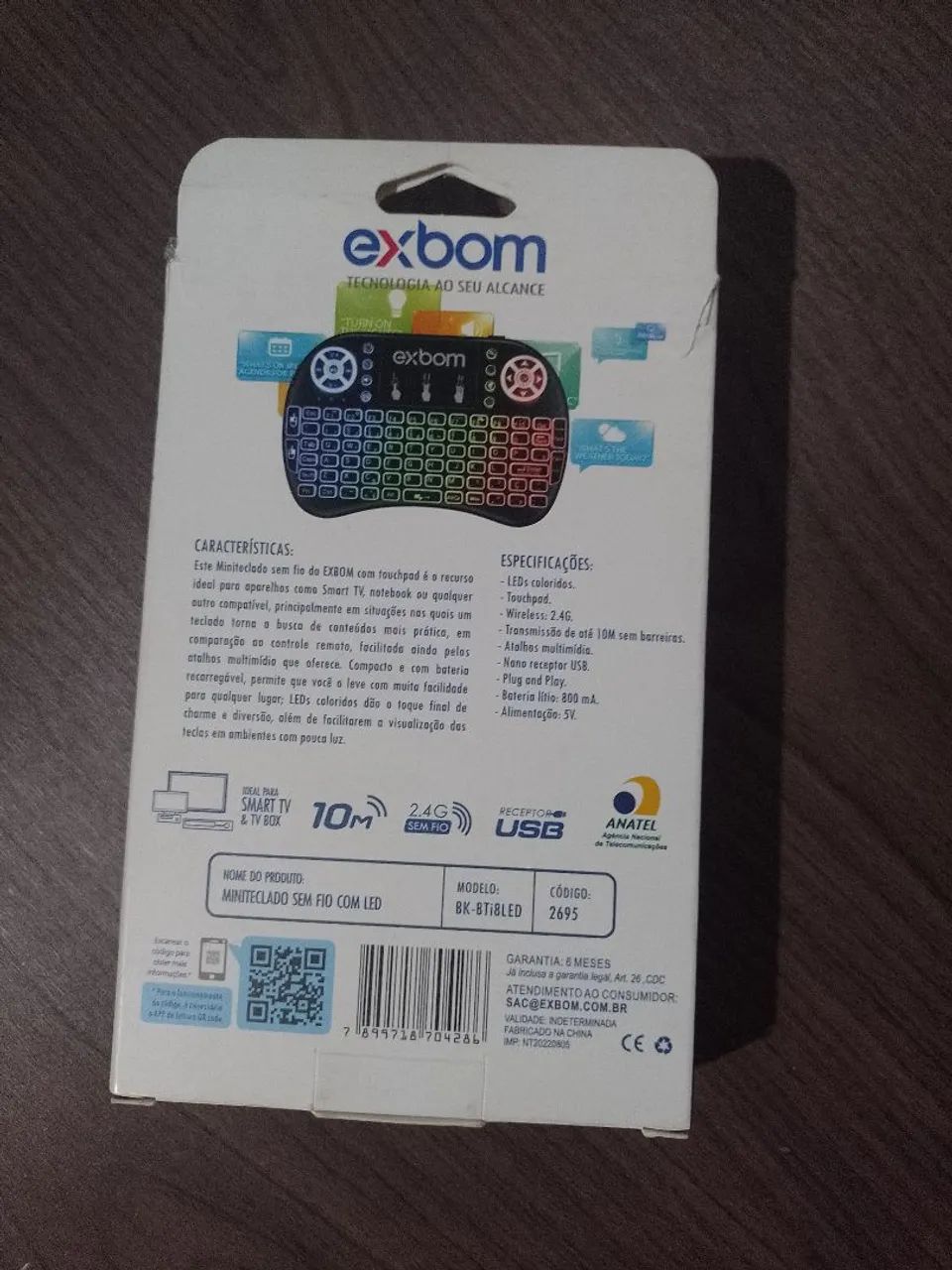 Mini Teclado Sem Fio - Exbom com Touch - Foto 2