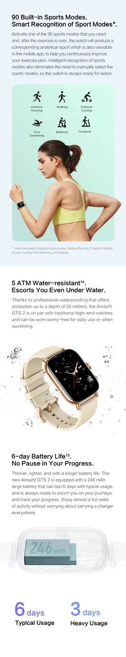 Smartwatch Amazfit GTS 2 (Nova Versão) - Foto 6