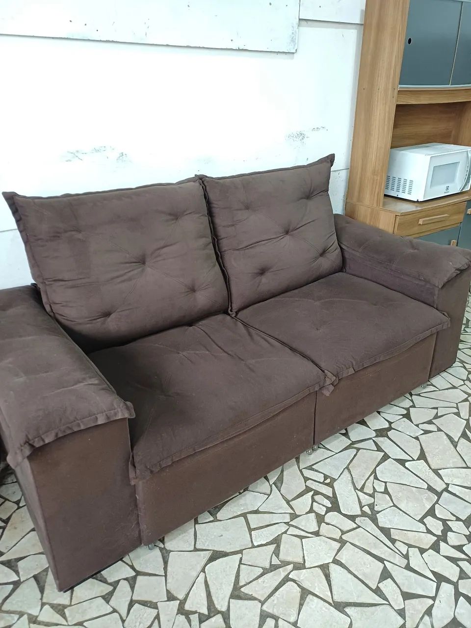 Sofa retrátil encosto reclináveis  - Foto 4