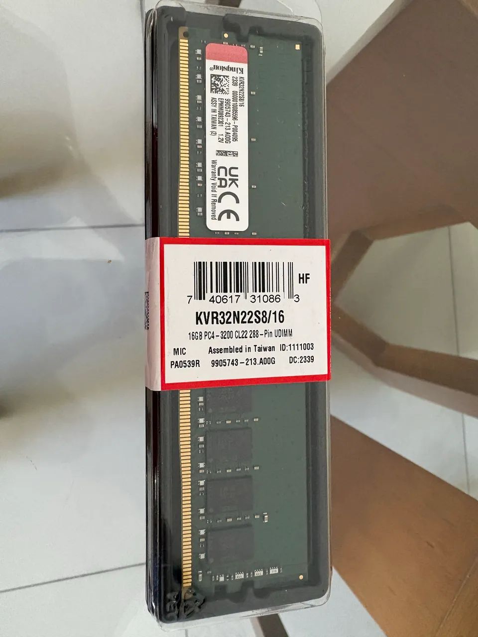 Memória DDR4 16Gb Kingston