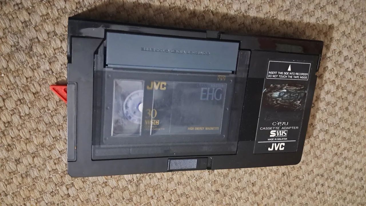 Adaptador de VHS-C,  JVC SVHS 